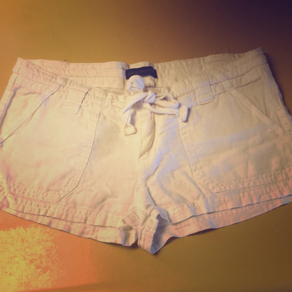 White Jean Shorts